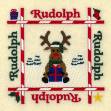 Picture of Rudolph Quilt Square Machine Embroidery Design