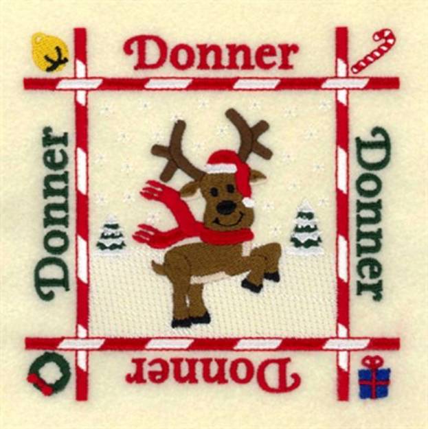 Picture of Donner Quilt Square Machine Embroidery Design