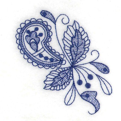 Bluework Flower Machine Embroidery Design