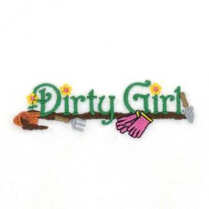 Picture of Dirty Girl Machine Embroidery Design