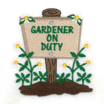 Gardener On Duty Machine Embroidery Design