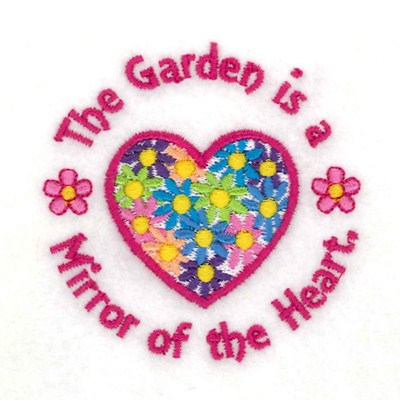 Garden Is A Mirror Machine Embroidery Design