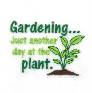 Picture of Gardening Machine Embroidery Design