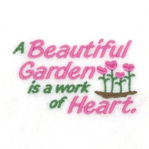 Picture of Beautiful Garden Machine Embroidery Design