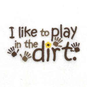 Picture of Play In Dirt Machine Embroidery Design