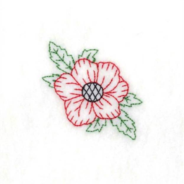 Picture of Poppy Single Machine Embroidery Design