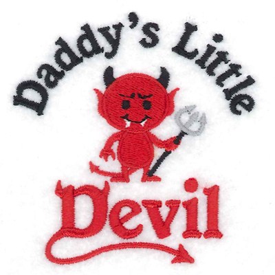 Daddys Little Devil Machine Embroidery Design