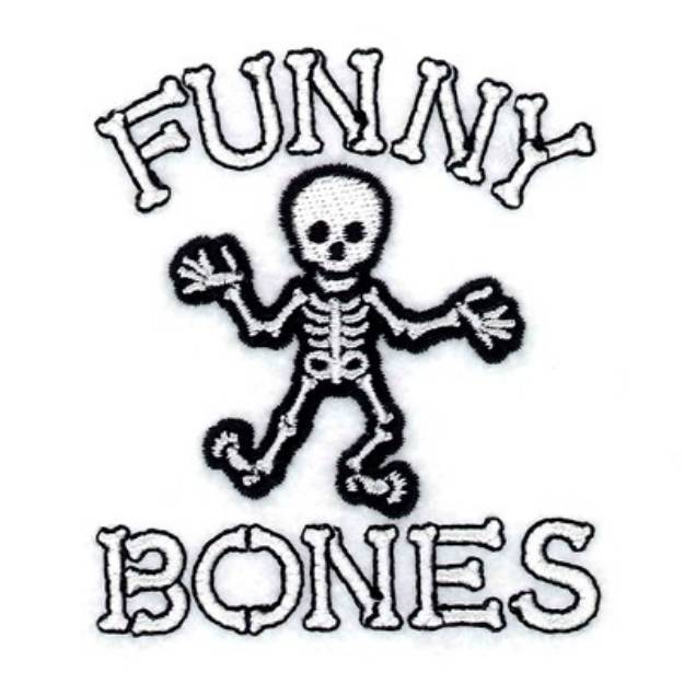 Picture of Funny Bones Machine Embroidery Design