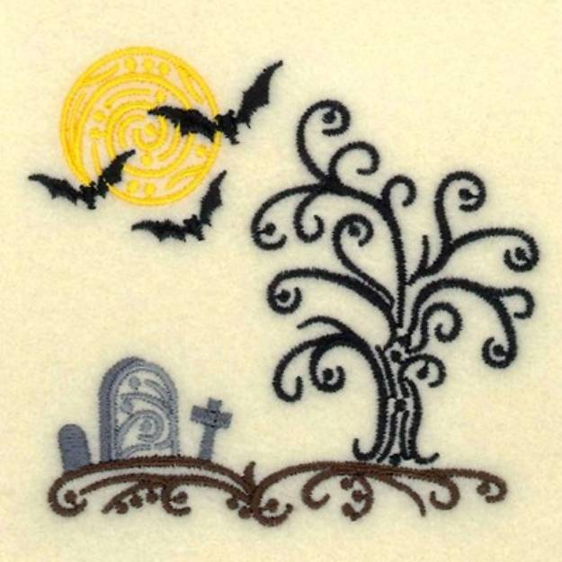 Picture of Filigree Graveyard Machine Embroidery Design