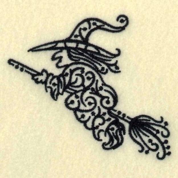 Picture of Filigree Witch Machine Embroidery Design