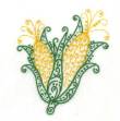 Picture of Corn Cobs Filigree Machine Embroidery Design