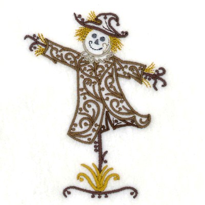 Scarecrow Filigree Machine Embroidery Design