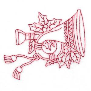 Picture of Redwork Horn Machine Embroidery Design