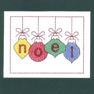 Picture of Noel Card Machine Embroidery Design