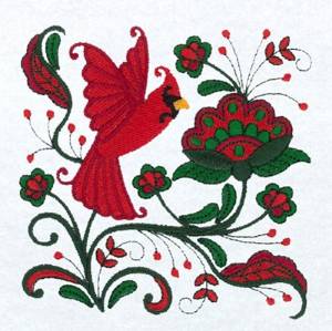 Picture of Jacobean Cardinal Machine Embroidery Design