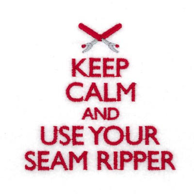 Use Your Seam Ripper Machine Embroidery Design