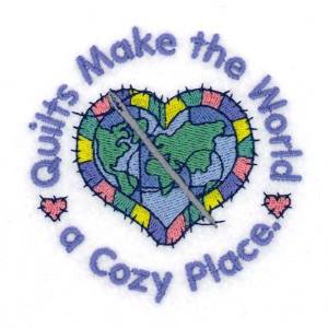 Picture of Quilts Make the World Machine Embroidery Design