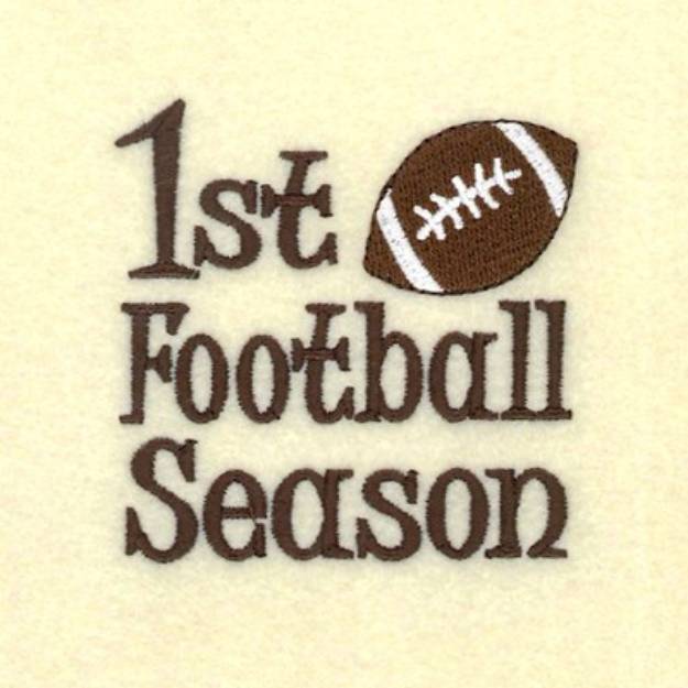 Picture of 1st Football Season Machine Embroidery Design