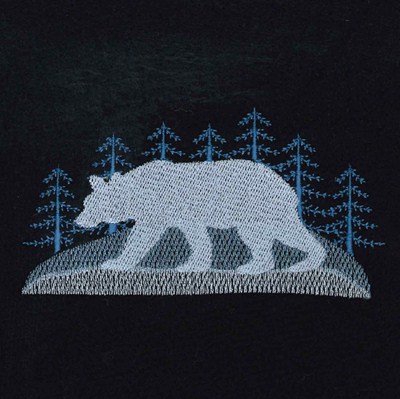 Winter Bear Machine Embroidery Design