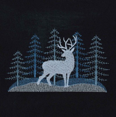 Winter Deer Machine Embroidery Design