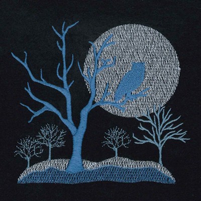Winter Owl Machine Embroidery Design