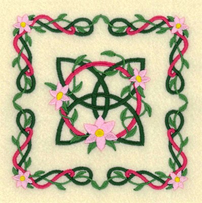 Celtic Quilt Square Machine Embroidery Design