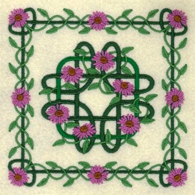 Celtic Quilt Square Machine Embroidery Design