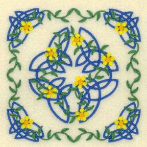 Picture of Celtic Floral Block Machine Embroidery Design
