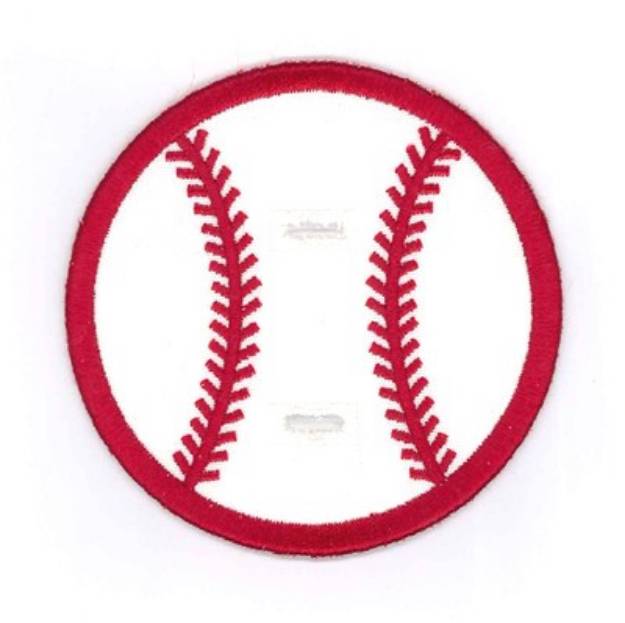 Picture of Baseball Sucker Holder Machine Embroidery Design