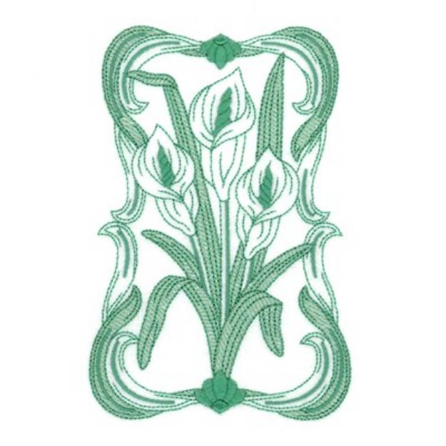 Picture of Spring Lily Machine Embroidery Design