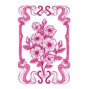 Picture of Spring Hibiscus Bloom Machine Embroidery Design