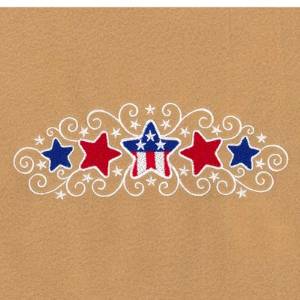 Picture of Stars and Swirls Large Machine Embroidery Design