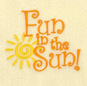 Picture of Fun in the Sun Machine Embroidery Design