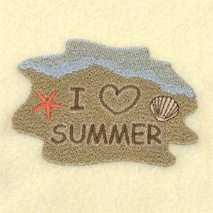 Picture of I Love Summer Machine Embroidery Design