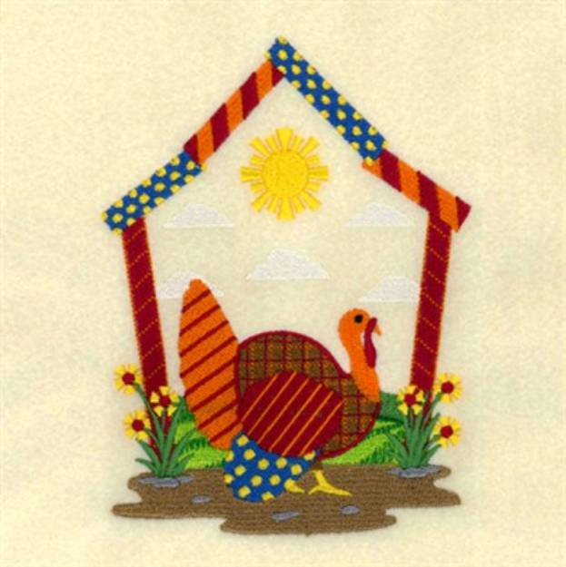 Picture of Barnyard Turkey Machine Embroidery Design