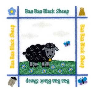 Picture of Black Sheep Quilt Machine Embroidery Design