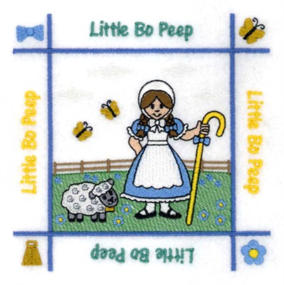 Little Bo Peep Quilt Machine Embroidery Design
