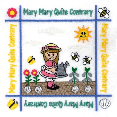 Mary Contrary Quilt Machine Embroidery Design