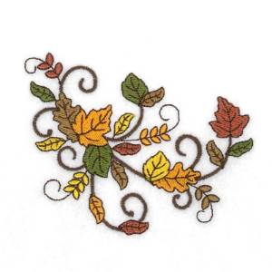 Picture of Swirling Leaves Machine Embroidery Design