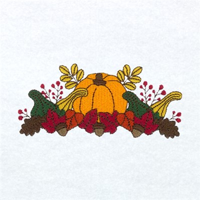Pumpkin Border Machine Embroidery Design