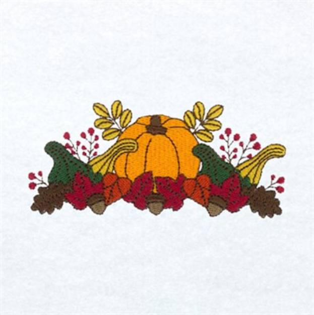 Picture of Pumpkin Border Machine Embroidery Design