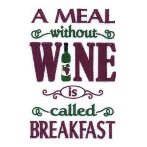 Picture of Meal Wine Machine Embroidery Design