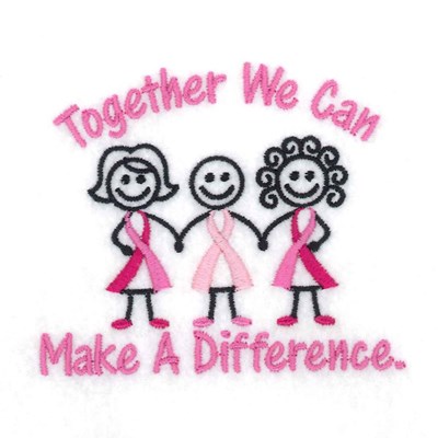 Together Difference Machine Embroidery Design