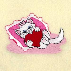 Picture of February Kitten of the Month Machine Embroidery Design