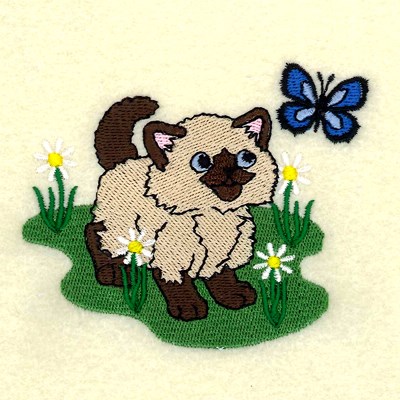 June Kitten of the Month Machine Embroidery Design