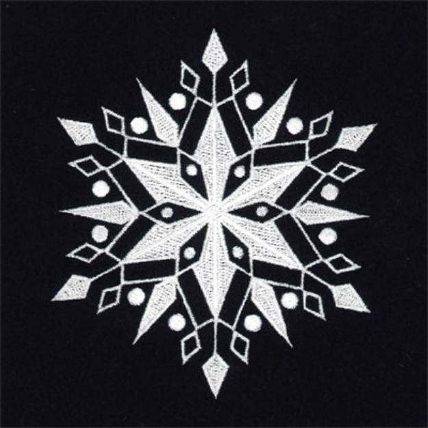 Picture of Snowflake Machine Embroidery Design