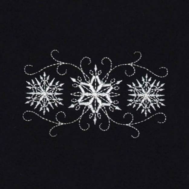 Picture of Snowflake Decoration Machine Embroidery Design