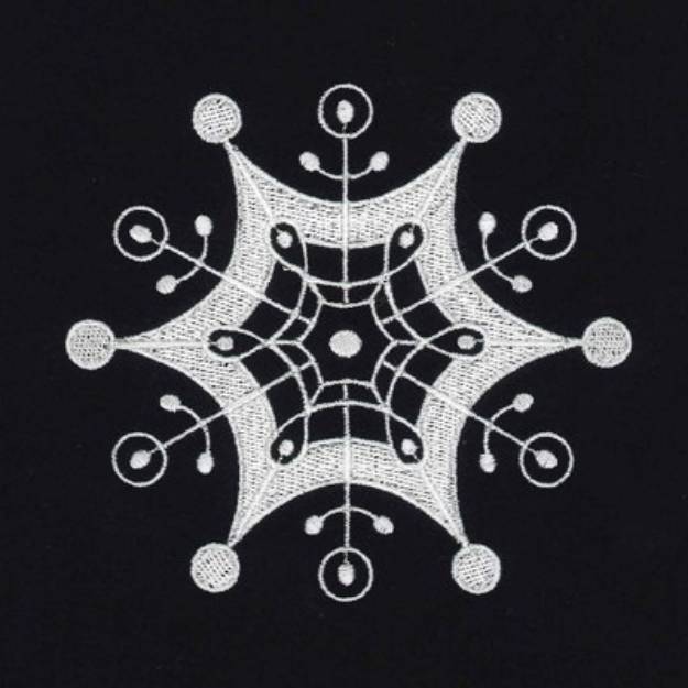 Picture of Snow Flake Machine Embroidery Design