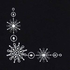 Picture of Snowflakes Corner Machine Embroidery Design