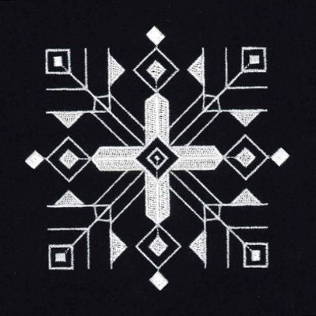Picture of Snowflake Decoration Machine Embroidery Design